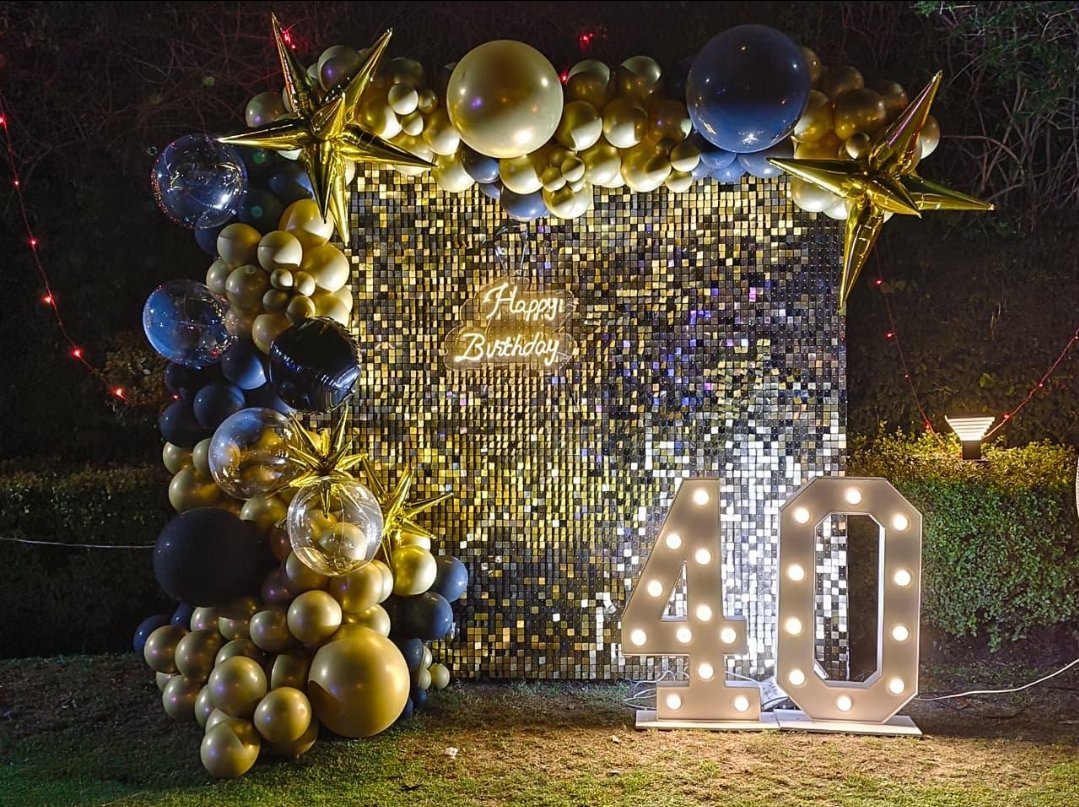 Birthday party decoration